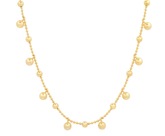 Gold Vermeil Ball Chain Necklace