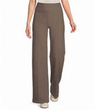 Washable Stretch Crepe Pintuck Wide Pant