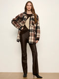 Locket Plaid Coat