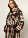 Locket Plaid Coat