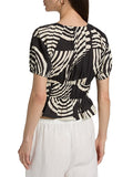 Argenta Printed Cotton Peplum Top