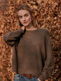 Relaxed Organic Cashmere Round Neck Sweater