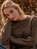 Relaxed Organic Cashmere Round Neck Sweater