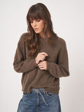 Relaxed Organic Cashmere Round Neck Sweater