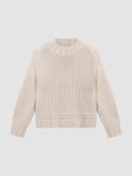 Chunky Cashmere Stand-Collar Sweater