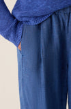 Washed Organic Linen Pleated Ankle Pant