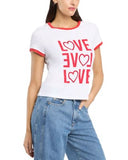 Rhinestone Love Shrunken Tee