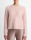 Brushed Alpaca Blend Crew Neck Sweater