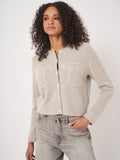 Wool Cashmere Pic Stitch Cardi