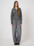 Cashmere-Wool Bouclé Cardigan with Scalloped Edges