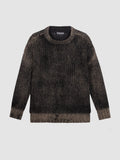 Ultra-Light Cashmere-Silk Sweater with Textured Print