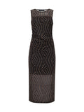 Desire More Mesh Cinch Dress