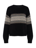 Argyle Crew Pullover