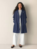Lightweight Organic Cotton Denim Trench Coat
