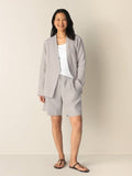 Organic Linen High Waisted Walking Short