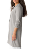Peruvian Cotton Collared Knee Length Cardigan