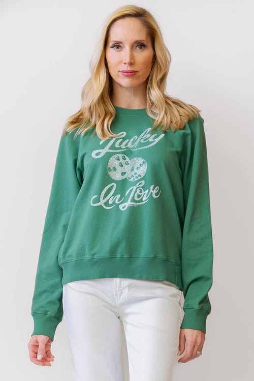 Lucky In Love Graphic Sweatshirt