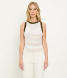 Gina Ultra Rib Stripe Crop Tank