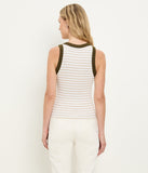 Gina Ultra Rib Stripe Crop Tank