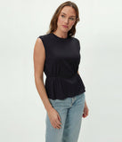 Rochel Ultra Rib Peplum Tank