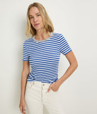 Jenny Striped Ribbed Ringer Tee