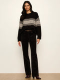 Argyle Crew Pullover