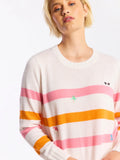 Beach Embroidered Cashmere  Crew