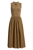 Winnie Mixed Media Midi Dress