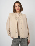 Wool-Cashmere Quilted Vest with Bouclé Interior