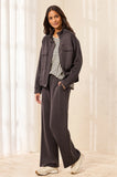 TECHNO LUX Scuba Knit Pull-On Wide Leg Joggers