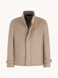 Short Funnel Neck Coat