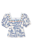 Presley Floral Print Puff Sleeve Shirt