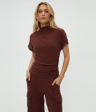 Lara Tahoe Mock Neck w/Snap Back