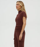 Lara Tahoe Mock Neck w/Snap Back