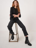 Modal-Cotton French Terry Sweatshirt Blazer