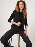 Modal-Cotton French Terry Sweatshirt Blazer