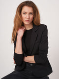 Modal-Cotton French Terry Sweatshirt Blazer