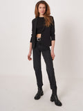 Modal-Cotton French Terry Sweatshirt Blazer