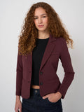 Modal-Cotton French Terry Sweatshirt Blazer