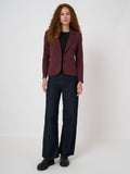 Modal-Cotton French Terry Sweatshirt Blazer