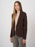 Modal-Cotton French Terry Sweatshirt Blazer