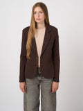 Modal-Cotton French Terry Sweatshirt Blazer