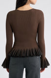 Nora Pleat Trim Top