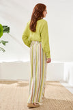 Flowy Stripe Linen Blend Pant