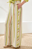 Flowy Stripe Linen Blend Pant