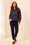 Audrey Boundless Stretch Denim Straight Leg Crop Jeans