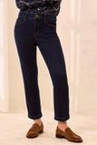 Audrey Boundless Stretch Denim Straight Leg Crop Jeans
