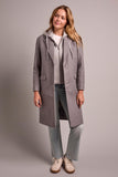 Bond Knit Trench Coat with Removable Hoodie