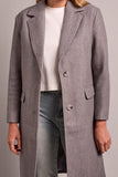 Bond Knit Trench Coat with Removable Hoodie