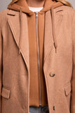 Bond Knit Trench Coat with Removable Hoodie